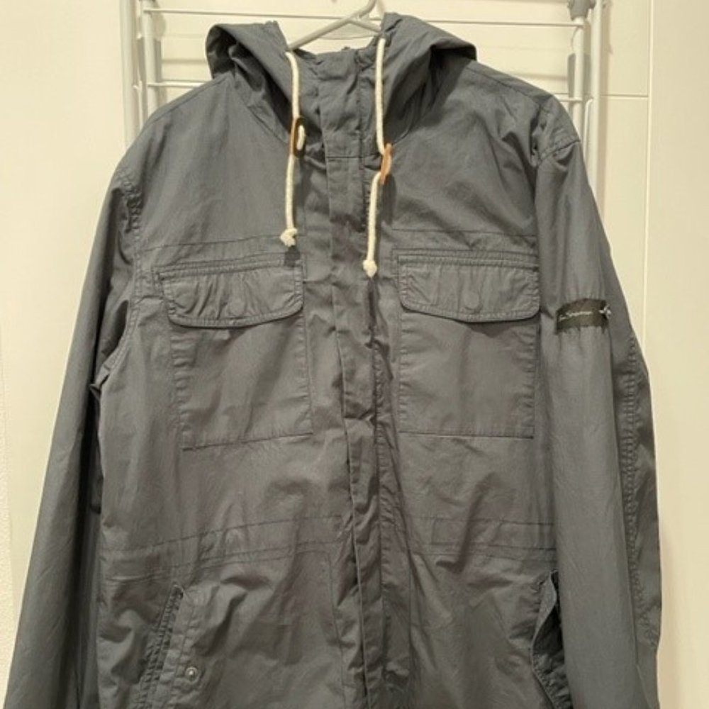 Men's Ben Sherman Navy Blue Hooded Snowboard Jacket - Size Large